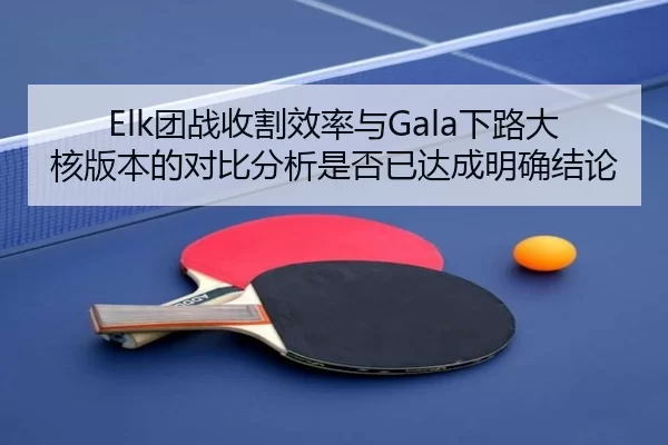 Elk团战收割效率与Gala下路大核版本的对比分析是否已达成明确结论